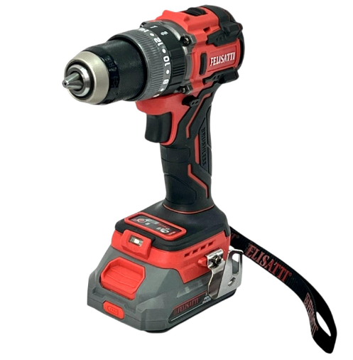 Дриль-шуруповерт ударний акумуляторний FELISATTI FT10888 (65Nm/13mm)